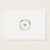 ボヘ素朴ミアン秋フローラリース結婚ズ (裏面)