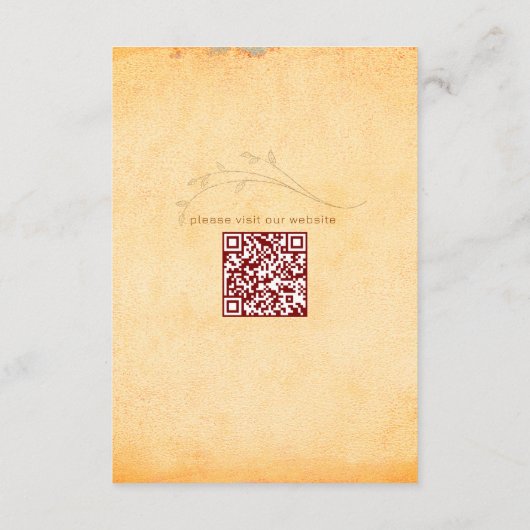 ボヘ素朴ミアン結婚ヒマワリ エンクロージャーカード (裏面)