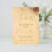 ボヘ素朴ミアン結婚ヒマワリ セーブザデート (スタンド正面)