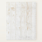 ボヘ素朴ミアン結晶の宝石と矢印の水色 プランナー手帳 (裏面)