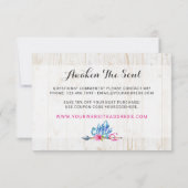 ボヘ素朴ミアン結晶の宝石&アローありがとう サンキューカード (裏面)