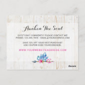 ボヘ素朴ミアン結晶の宝石&アローありがとう ポストカード (裏面)