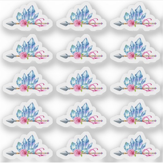 ボヘ素朴ミアン結晶ジェムズアロージプシープランナー シール (正面)