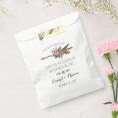 ボヘ素朴ミアン羽アロー結婚の感謝 フェイバーバッグ (封をした状態)