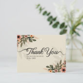 ボヘ素朴ミマル結婚リスト サンキューカード (スタンド正面)