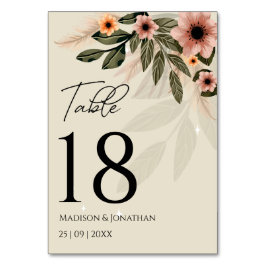 ボヘ素朴ミマル結婚リスト テーブルナンバー