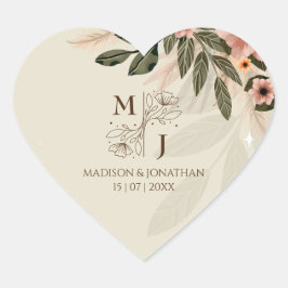 ボヘ素朴ミマル結婚リスト ハートシール