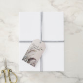 ボヘ自然ミアンフローラの結婚羽毛 ギフトタグ (より糸付き)