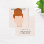 ボヘ自然ミアン赤毛少女イヤリング表示カード (デスク)