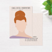 ボヘ自然ミアン赤毛少女イヤリング表示カード (デスク)