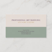 ボヘ芸術的ミアンワイルドフラワーフォークアート 名刺 (裏面)