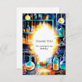 ボホおもしろい化学サイエンティスト誕生日 サンキューカード (正面/裏面)