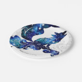 ボホお洒落ウルフ誕生日 ペーパープレート (アングル)