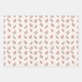 ボホお洒落クリスマス ラッピングペーパーシート (正面3)