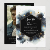 ボホお洒落シレ結婚ンス セーブザデート (正面/裏面)