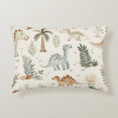 ボホお洒落ジャングル恐竜パターン アクセントクッション (正面)