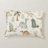 ボホお洒落ジャングル恐竜パターン アクセントクッション (裏面)