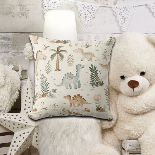 ボホお洒落ジャングル恐竜パターン クッション