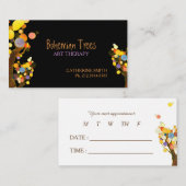 ボホお洒落ツリーズ事業アポイントメントカード 予約カード (正面/裏面)