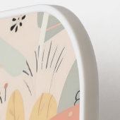 ボホお洒落パステルパーソナライズされた抽象芸術フローラ ピックルボールラケット (左詳細)