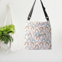 ボホお洒落パステル虹パターン交差体