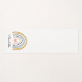 ボホお洒落パーソナライズされたレインボー ヨガマット (正面(横))