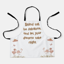 ボホお洒落フラミンゴモノグラムの | エプロン