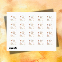 ボホお洒落フラミンゴモノグラムの | スクエアシール