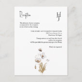 ボホお洒落フローラエレガント、 エンクロージャーカード (正面)