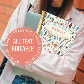 ボホお洒落フローラキッド名スケッチ ノートブック