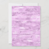 ボホお洒落フローラバタフライガールベビーシャワー 招待状 (裏面)