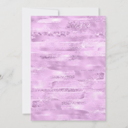 ボホお洒落フローラバタフライガールベビーシャワー 招待状 (裏面)