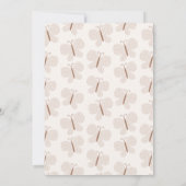 ボホお洒落ベビーバタフライレトロ1st誕生日 招待状 (裏面)