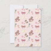 ボホお洒落ホースクラウドイラストレーション サンキューカード (裏面)