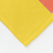 ボホお洒落ボタニカルシェイプ名パーソナライズされた称 フリースブランケット (角)