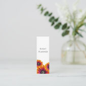 ボホお洒落ボタニカルデイジーイベントプランナー スキニー名刺 (スタンド正面)