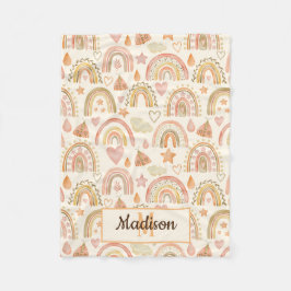 ボホお洒落モダンレインボーパターン名ベビー フリースブランケット