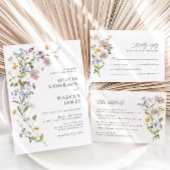 ボホお洒落ワイルドフラワー結婚のテーブル番号