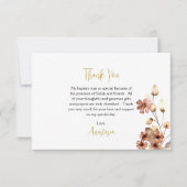 ボホお洒落花正教会キリスト教バプテスマ サンキューカード (正面)