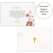 ボホお洒落花正教会キリスト教バプテスマ サンキューカード