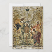 ボホお洒落花正教会キリスト教バプテスマ 招待状 (裏面)