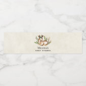 ボホかわいらしイベントを敷く水彩鹿 ペットボトルラベル (シングルラベル)