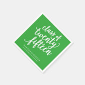 ボホかわいらしイン緑 | 紙パーソナライズされたナプキン スタンダードカクテルナプキン (角)