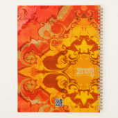 ボホかわいらしオモダンレパーソナライズされたンジ先生 プランナー手帳 (裏面)