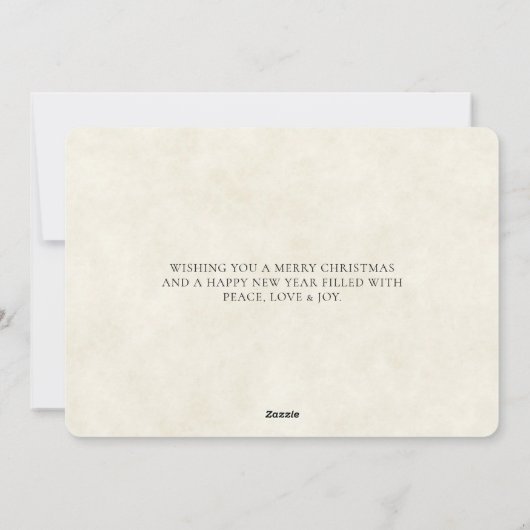 ボホかわいらしクリスマスを飾る水彩鹿 シーズンカード (裏面)