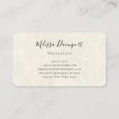 ボホかわいらしクリスマスを飾る水彩鹿 名刺 (裏面)