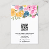 ボホかわいらしフローラロゴジュエリーイヤリングネックレス 名刺 (裏面)