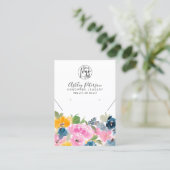 ボホかわいらしフローラロゴジュエリーイヤリングネックレス 名刺 (スタンド正面)