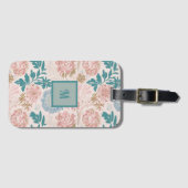 ボホかわいらしフローラ荷物札 ラゲッジタグ (正面横)