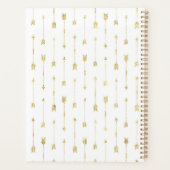 ボホかわいらしブーケパーソナライズされた プランナー手帳 (裏面)